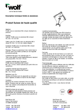 Description technique volets