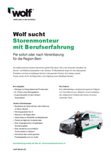 Storenmonteur Region Bern