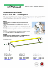 Description technique des stores toiles (Luposol Norm 7120)
