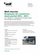 Employée de commerce en Forel